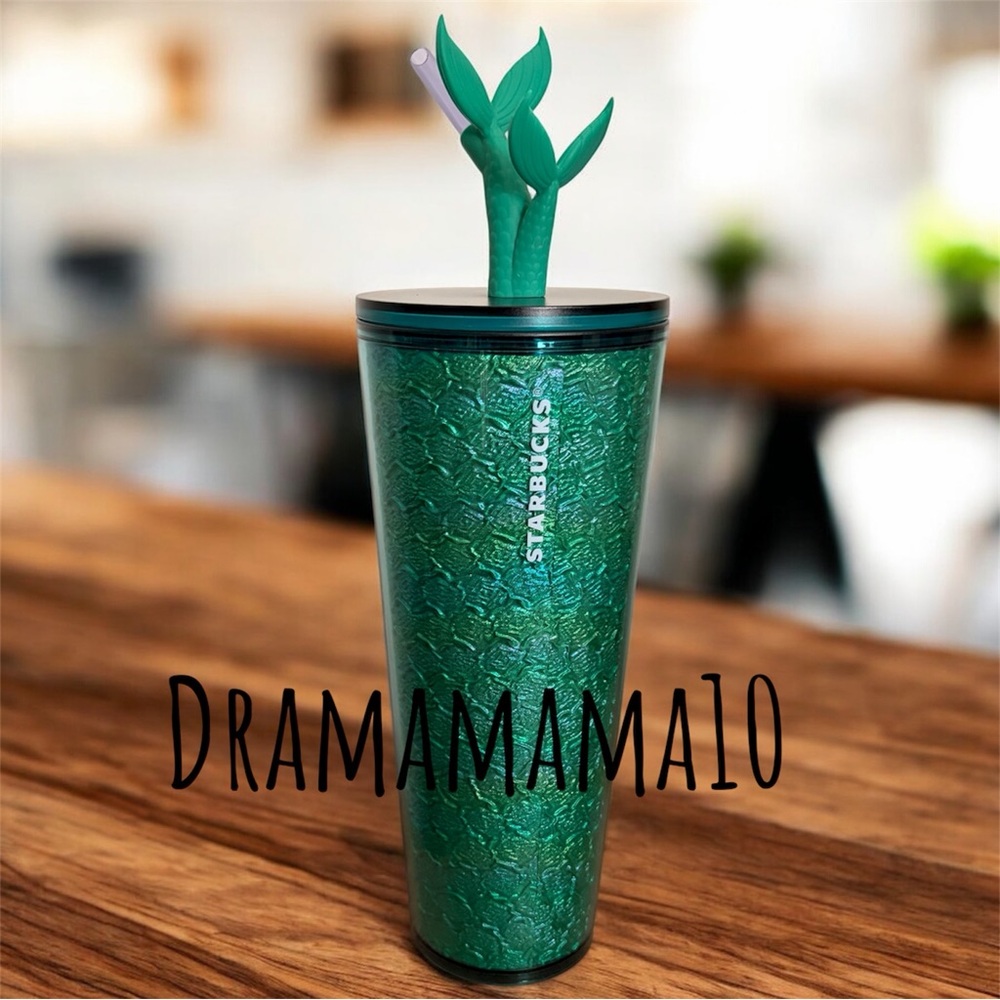 🌊STARBUCKS 2025 Scaled Siren Venti (24oz) Cold Cup Tumbler W/Twin Tales Topper
